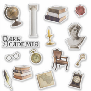 Sticker Dark Academia   Stickers Journal