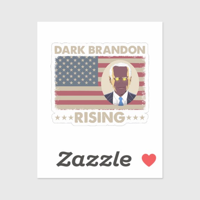 Sticker Dark Brandon Funny Joe Biden Meme (Feuille)