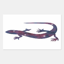 Sticker Dark Gecko Starscape