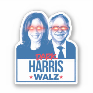 Sticker Dark Harris Walz