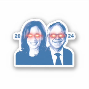 Sticker Dark Harris Walz