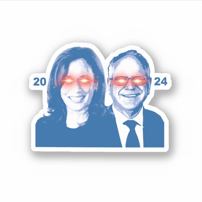 Sticker Dark Harris Walz (Devant)