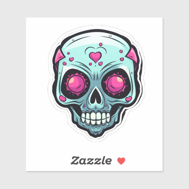 Sticker Darling Skull (Feuille)