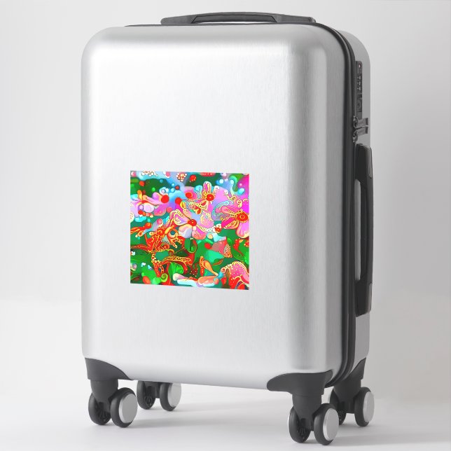 Sticker d'art moderne et Super des années 60 (Sur valise)