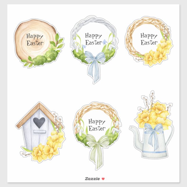 Sticker d'assemblage de Pâques (Feuille)