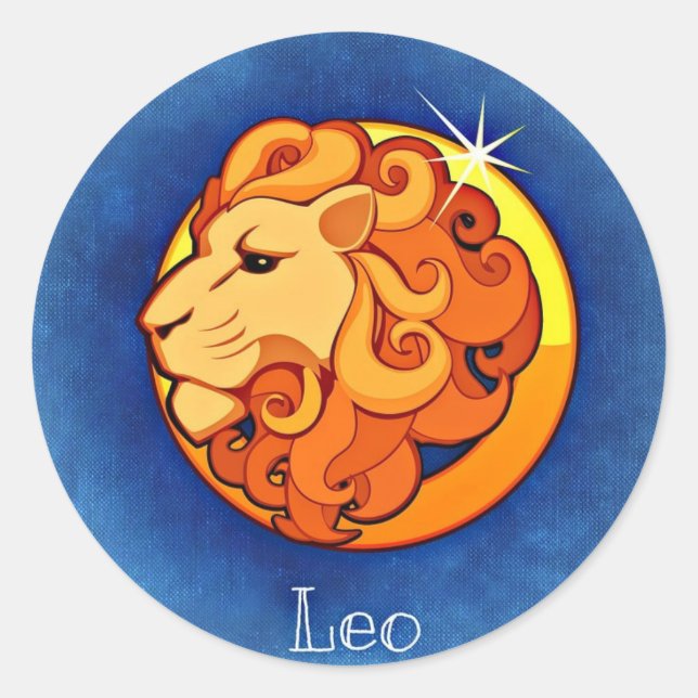 Sticker d'astrologie Symbole lion Lion Lion Lion (Devant)