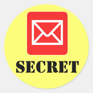 Sticker d'avertissement confidentiel Top Secret