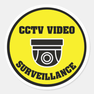 Sticker d'avertissement d'arrondi de la caméra de