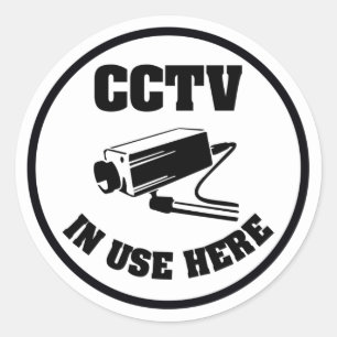 Sticker d'avertissement d'arrondi de la caméra de