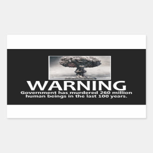 Sticker d'avertissement du gouvernement