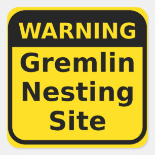 Sticker d'avertissement Gremlin