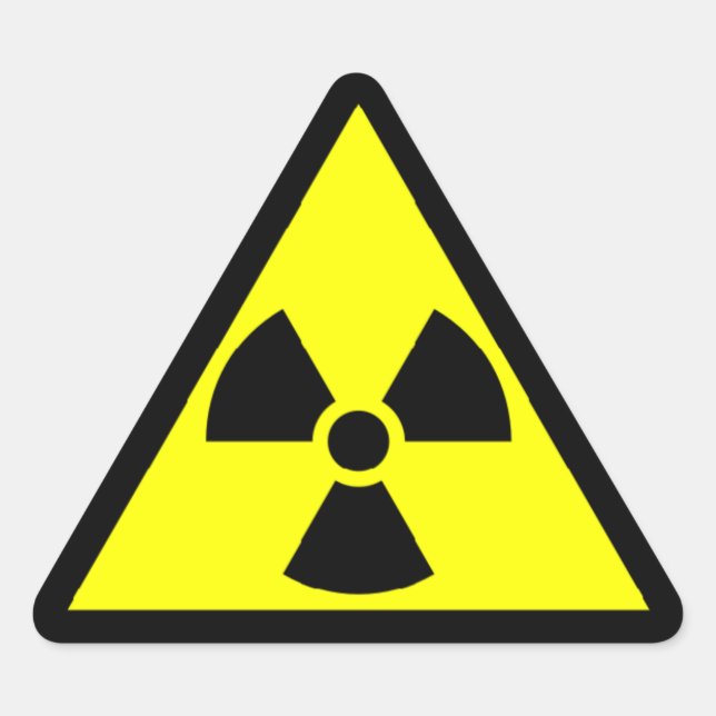 Sticker d'avertissement radioActive (Devant)