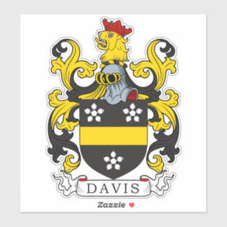 Sticker Davis Family Crest