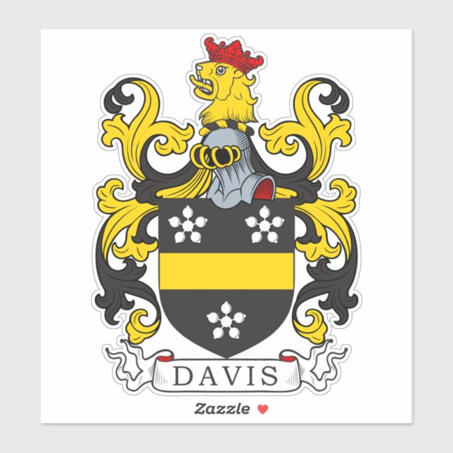 Sticker Davis Family Crest (Feuille)