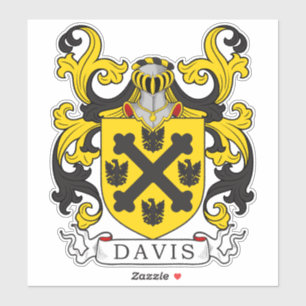 Sticker Davis Family Crest