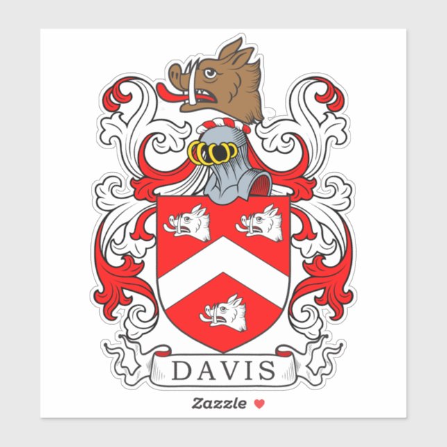 Sticker Davis Family Crest (Feuille)