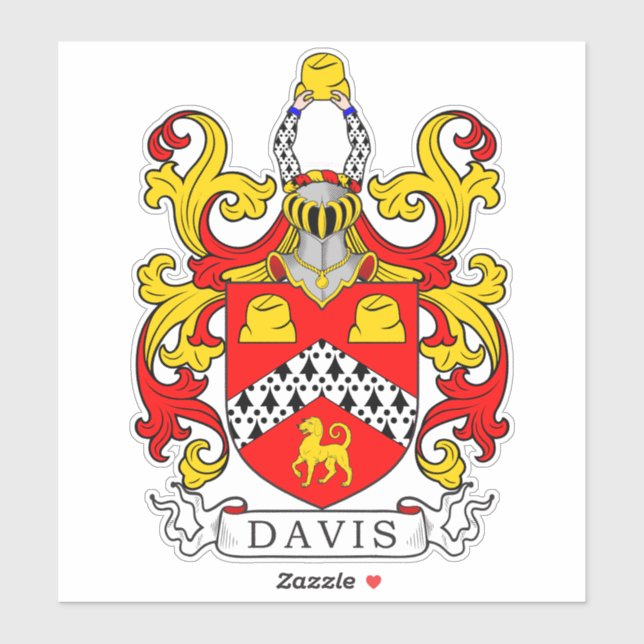 Sticker Davis Family Crest (Feuille)