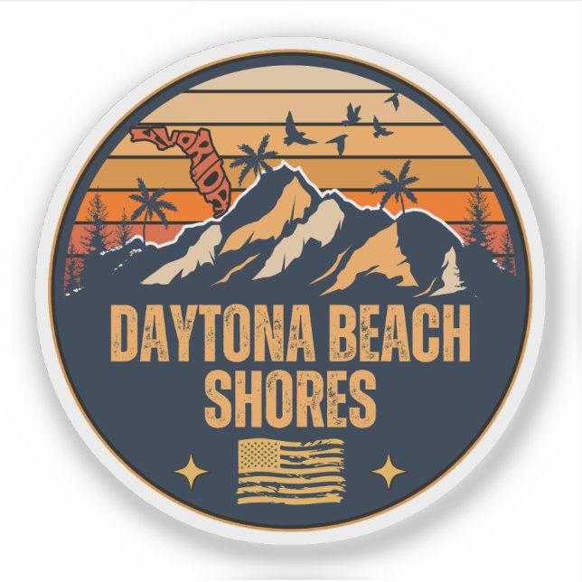 Sticker Daytona Beach Shores, Floride (Devant)