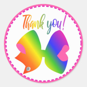 Sticker de balise Big Bright Rainbow Bow Merci Fav
