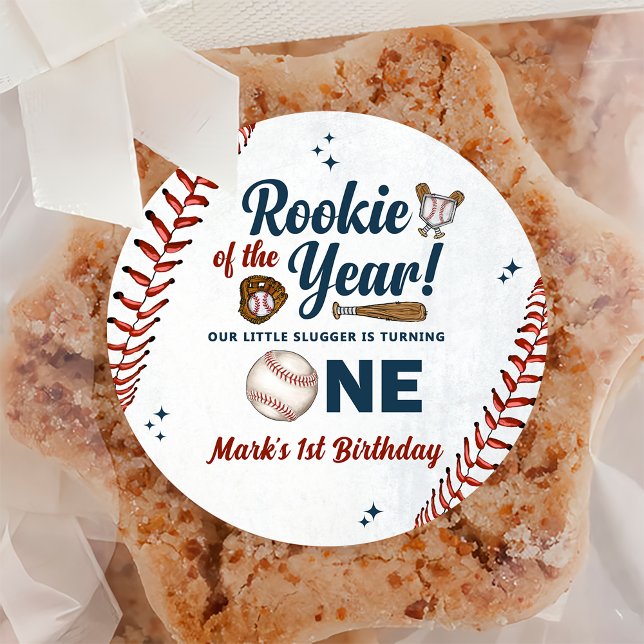 Sticker de baseball de la recrue de l'année 1er an (Créateur téléchargé)