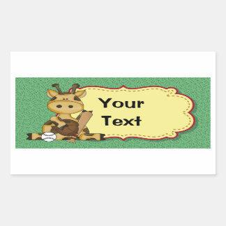 Sticker de baseball Giraffe