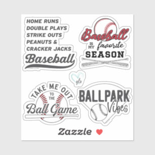 Sticker de baseball Pack 1 par GraphicLoveShop