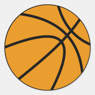 Sticker de basket-ball (rond)