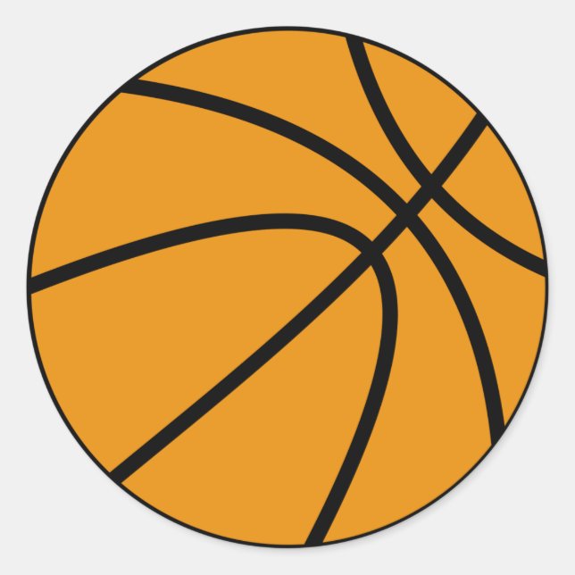 Sticker de basket-ball (rond) (Devant)
