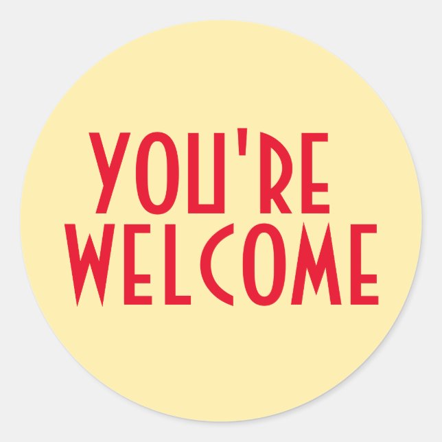 Sticker de bienvenue (Devant)