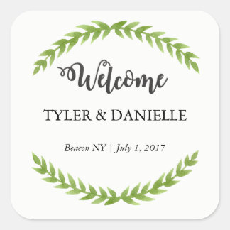 Sticker de bienvenue mariage