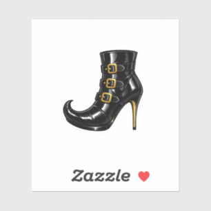 Sticker de botte de sorcière de couture de luxe F