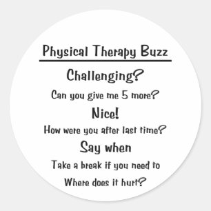Sticker de buzz de thérapie physique