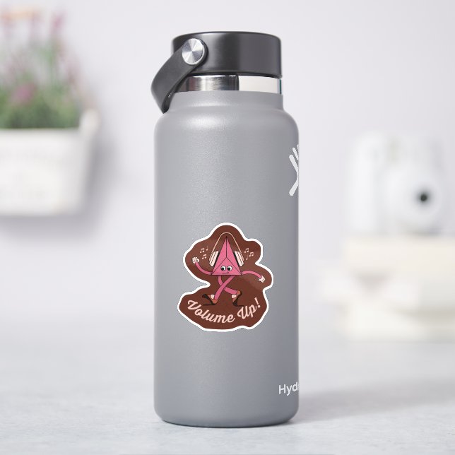 Sticker de caractères rétro Volume Up (HydroFlask)