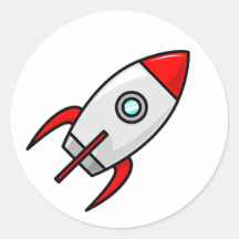 Sticker de caricature Rocketship