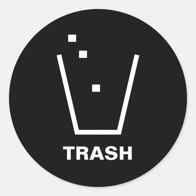 STICKER DE CASCADE DE TRASH (Devant)