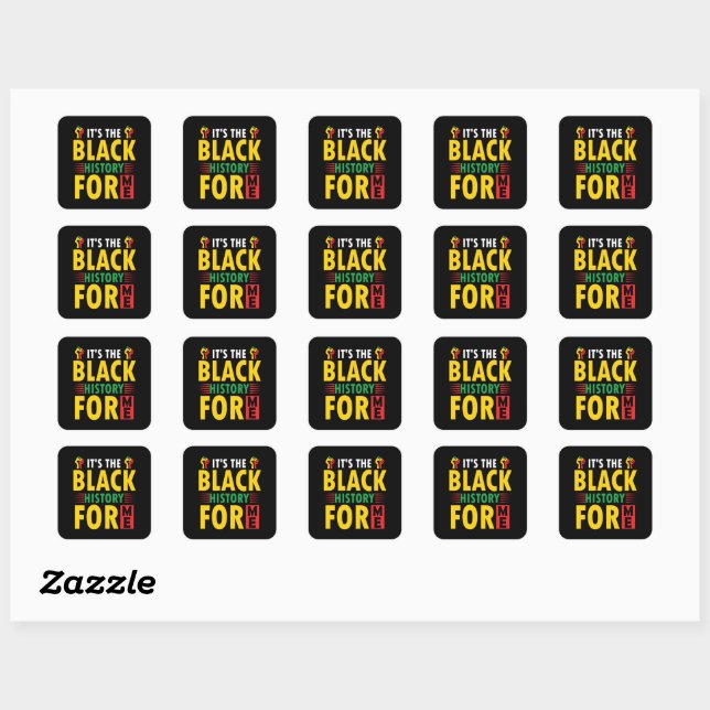 Sticker de célébration du mois de l'histoire des N (Feuille)