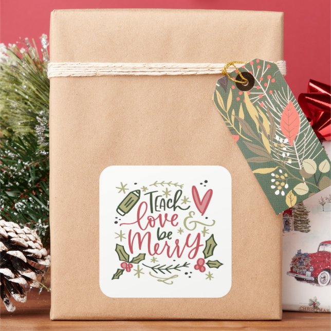 Sticker de citation de l'enseignant de Noël (vacances)