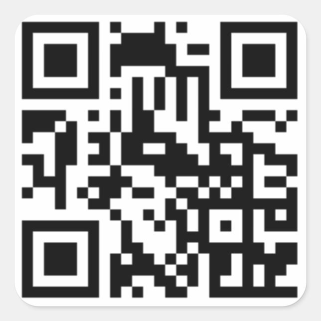 Sticker de code QR (Devant)