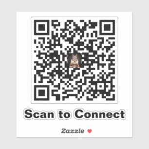 Sticker de code QR minimaliste élégant - Analyser