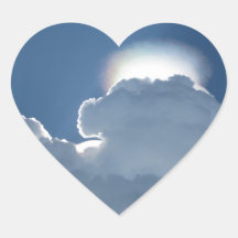 Sticker de coeur de la formation de Halo Cloud