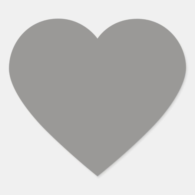 Sticker de coeur gris clair (Devant)