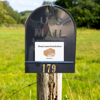 Sticker de colis boîte aux lettres Arrière - plan 