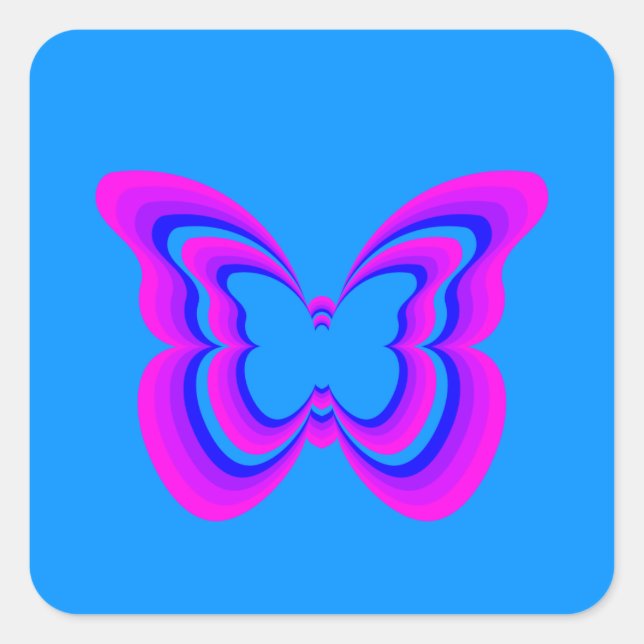 Sticker de collection de papillons enchantés (Devant)