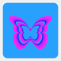 Sticker de collection de papillons enchantés
