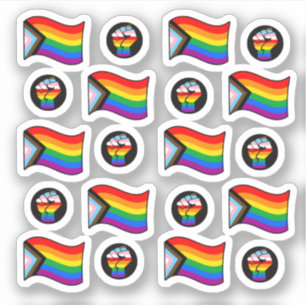 Sticker de collection d'indicateurs de la fierté d