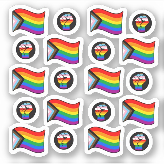 Sticker de collection d'indicateurs de la fierté d (Devant)