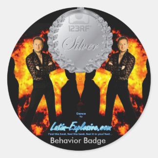 Sticker de comportement de badge en argent LE