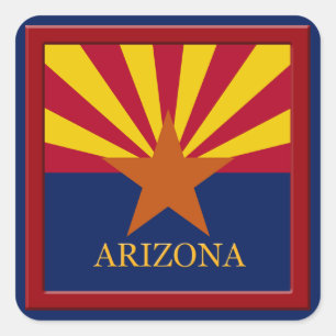 Sticker de conception drapeau de l'État de l'Arizo