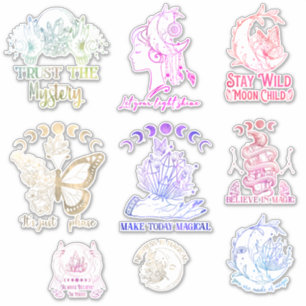 Sticker de conception magique céleste Assortiment