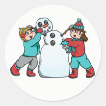 Sticker de Constructeur de neige